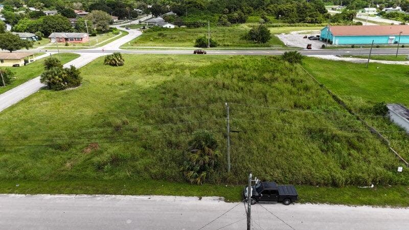 Aerial south
