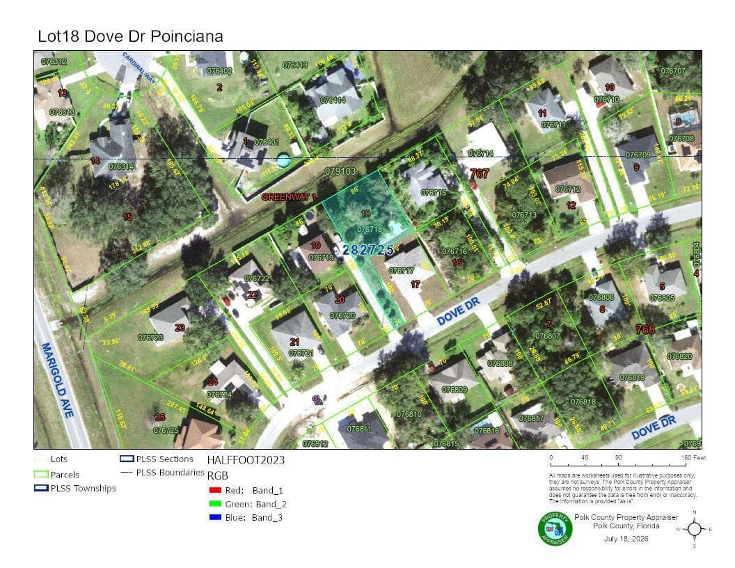 Lot 18 Block 76 DOVE Drive, FL 34759