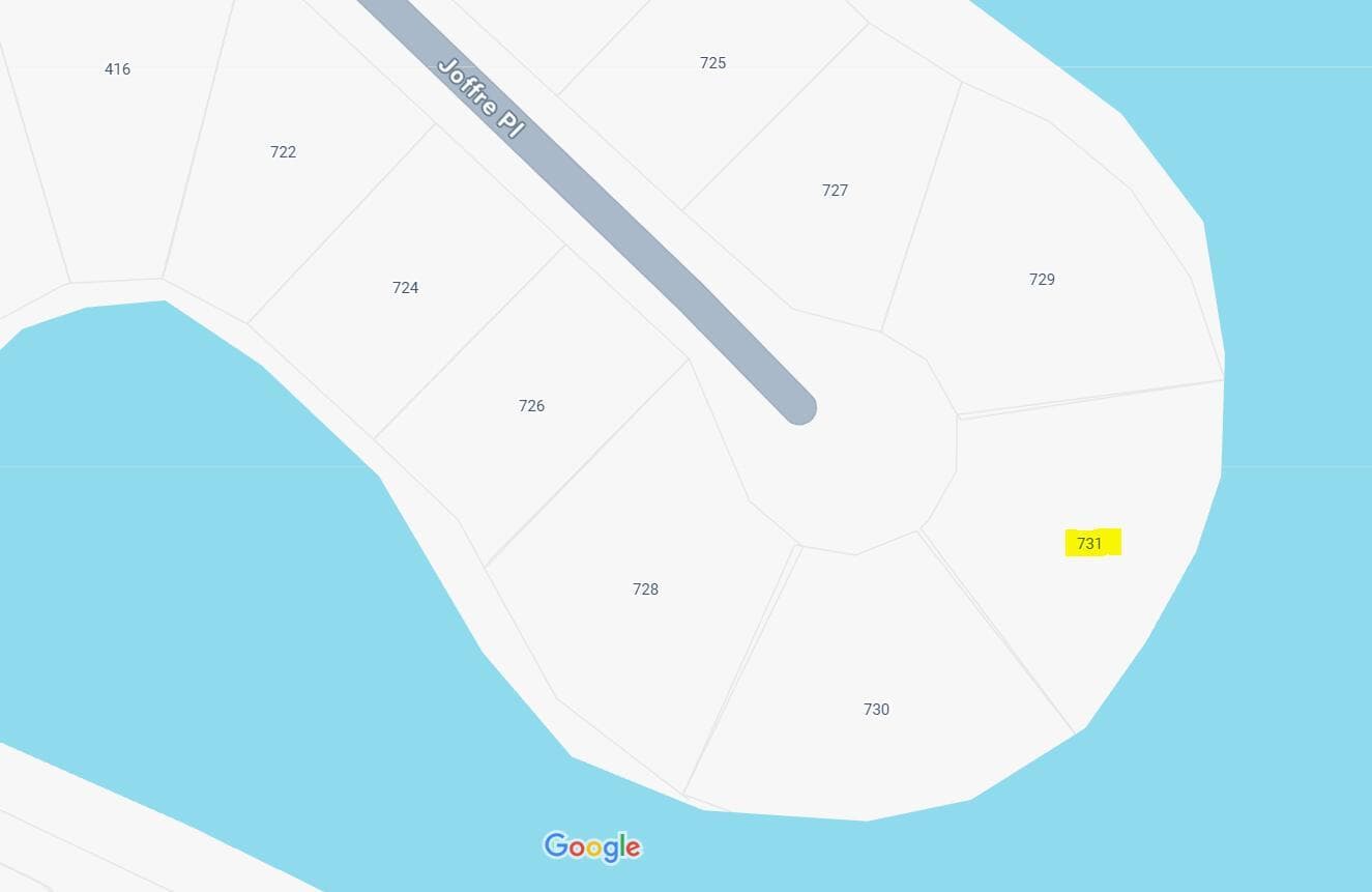 Google Map_731 Joffre Place, Lehigh Acre