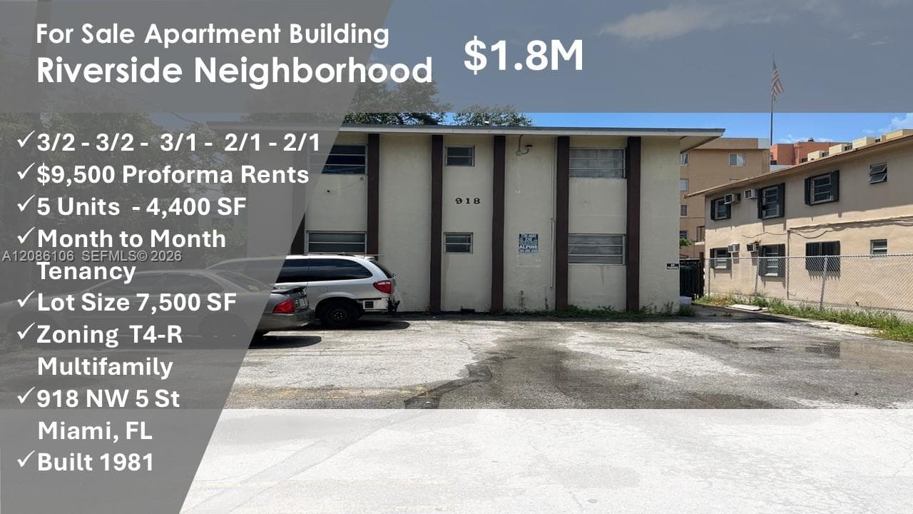 918 NW 5th St, Miami FL 33128