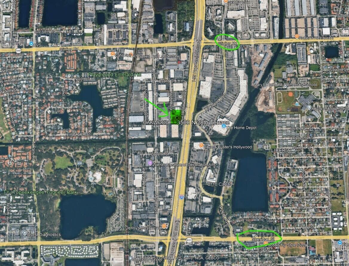 Adjacent Land