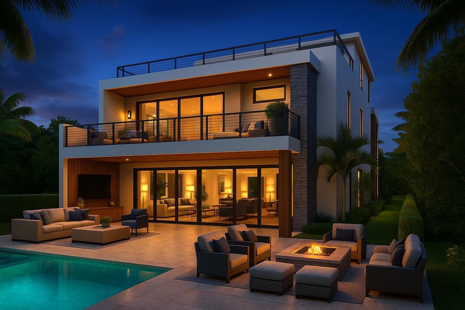 Rear Render Night