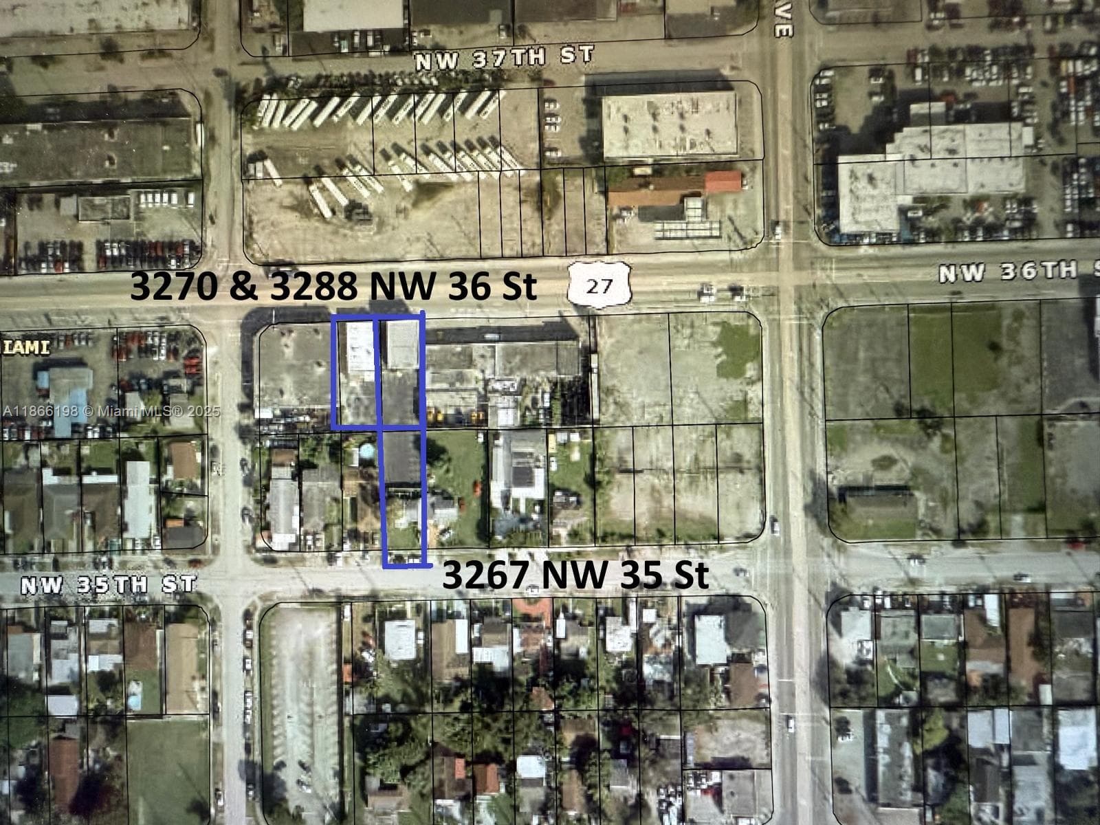 Showing all 3 lots that make up the offering for $2.5 mm
