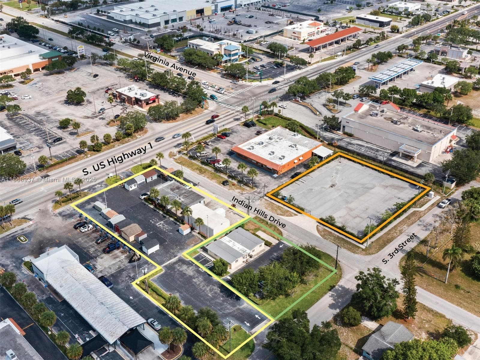 Tuff Shed Property highlighted in yellow.