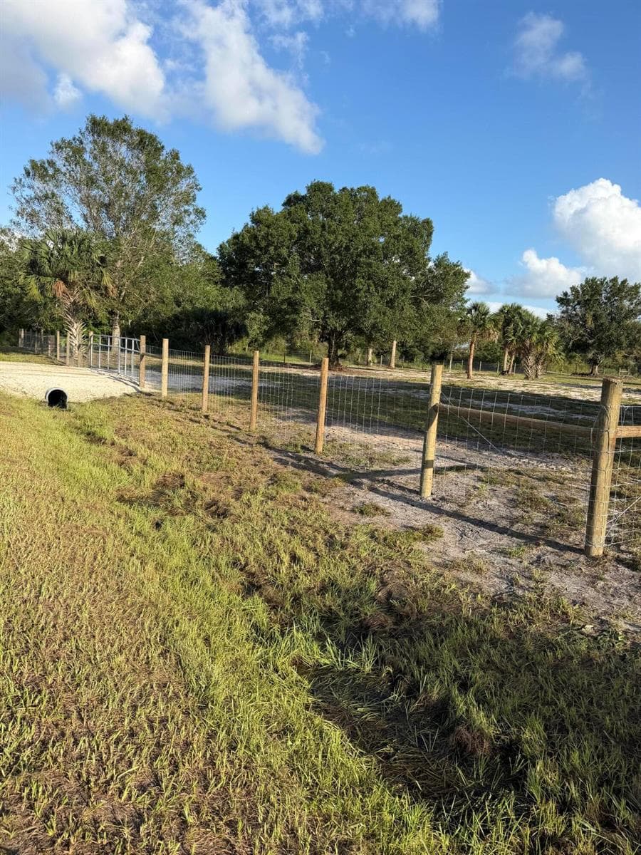 Fenced and culvert