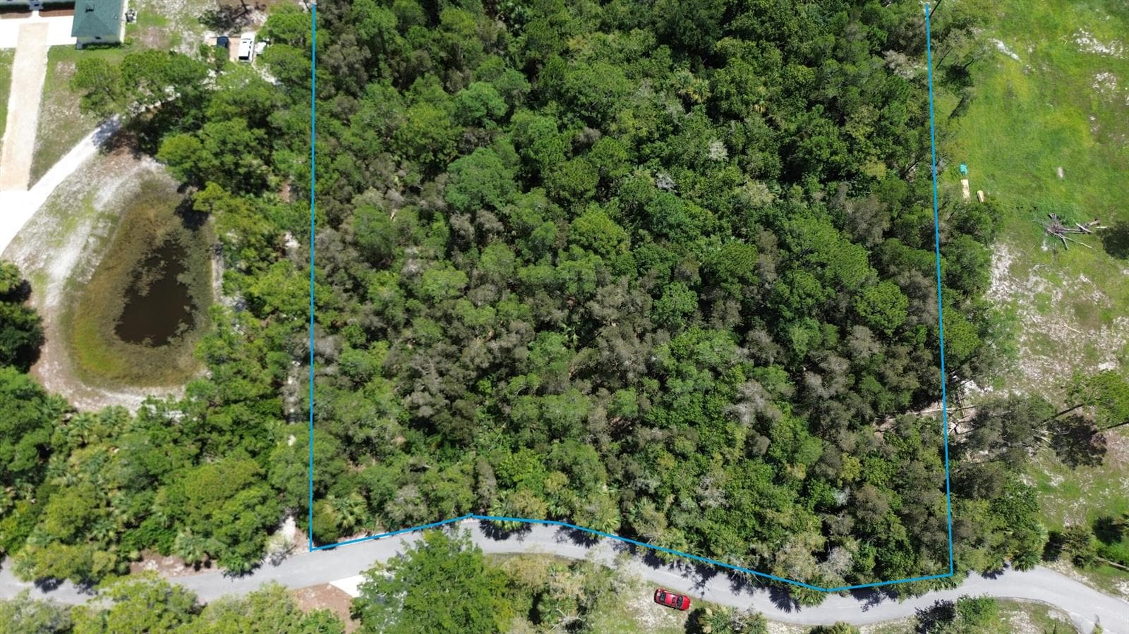 Aerial view front section marked up