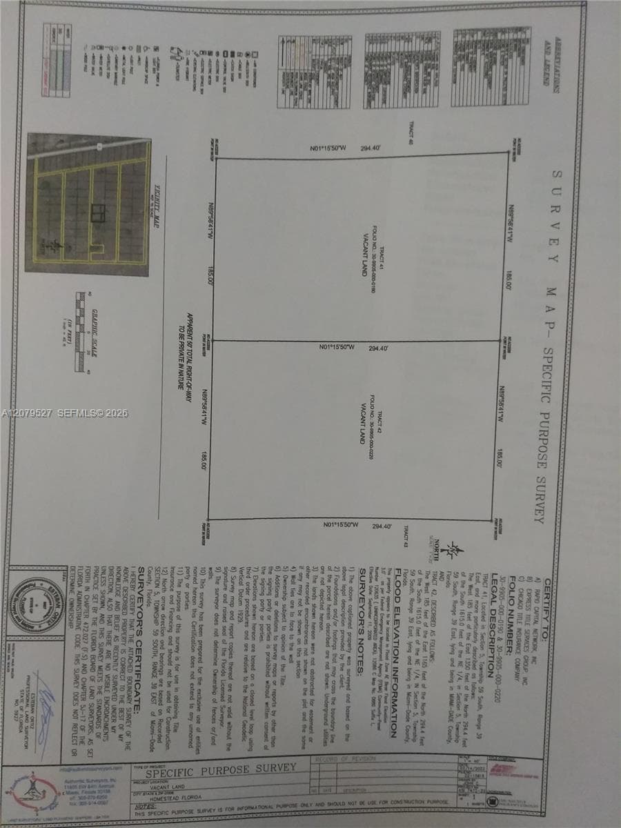 425XX+/- W NEAR US-1, Homestead FL 33035