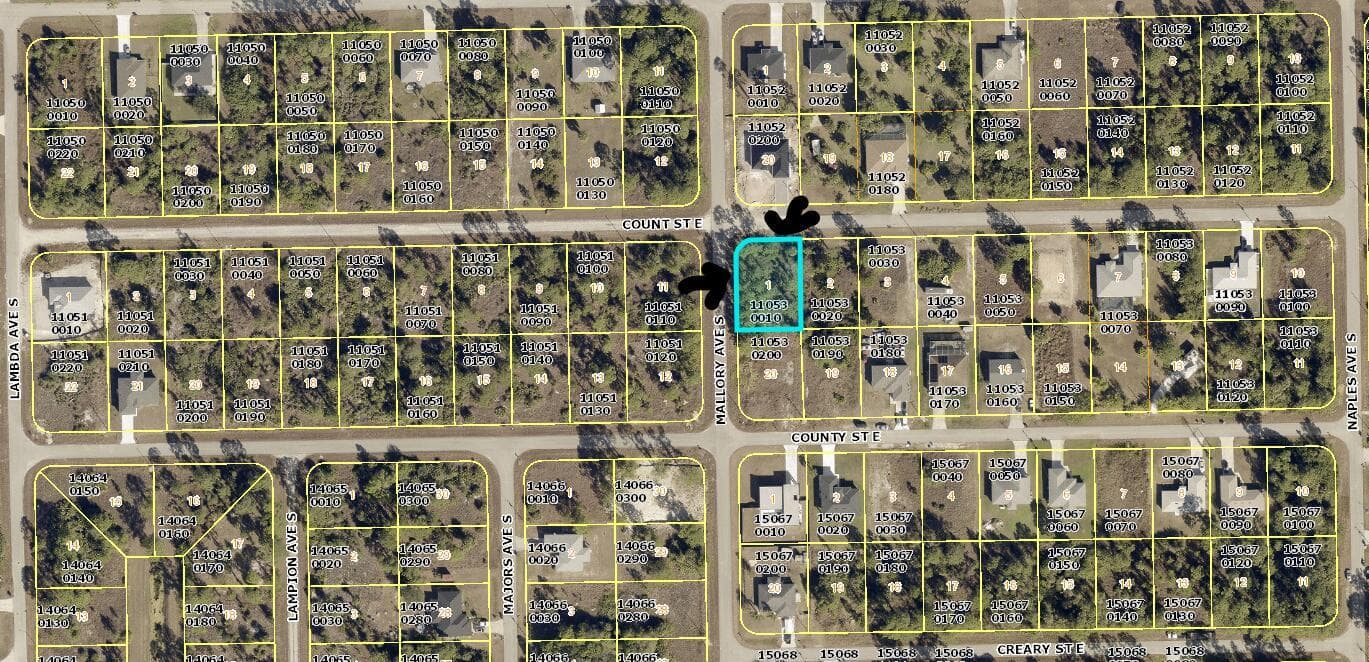 1234 County St E - Location on Map