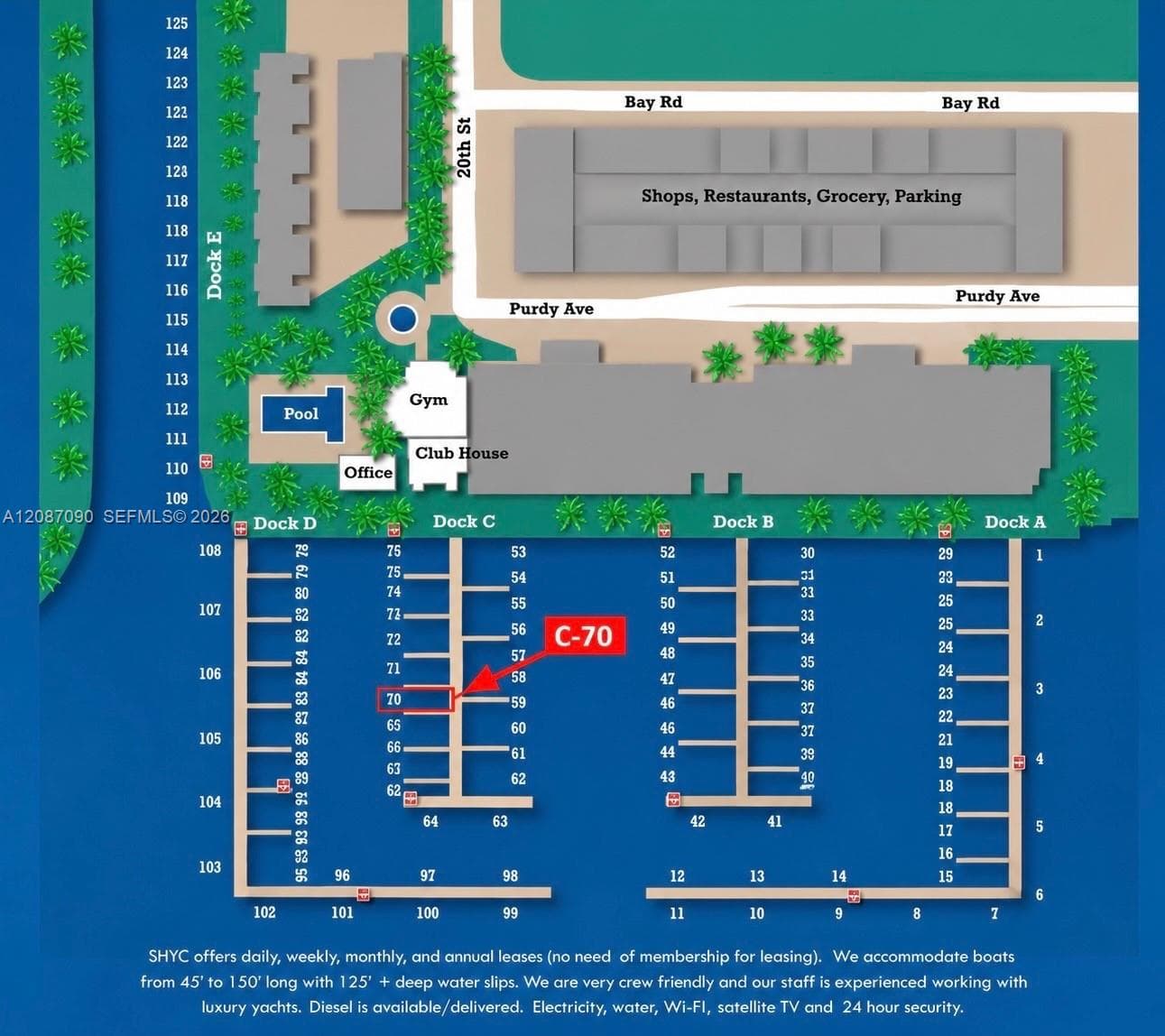 1928 Purdy Ave-Sunset Harbour Yacht Club Slip C-70, Miami Beach FL 33139
