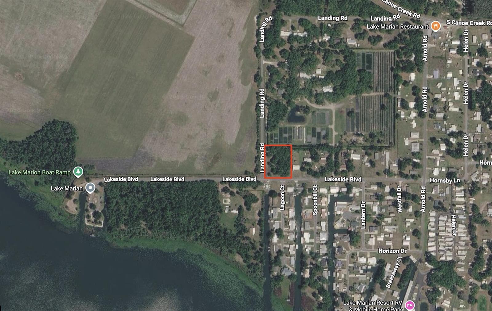 0 lakeside aerial view